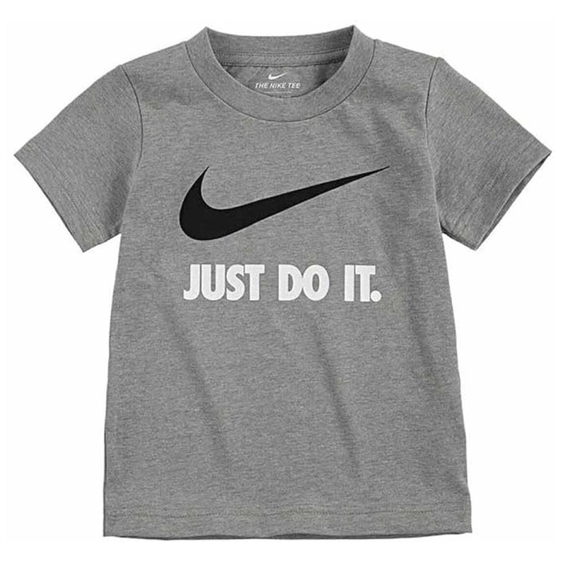 NIKE T-Shirt à Manches Courtes pour Enfant Swoosh JDI SS Gris - Marque EAN : 0633731724794 - Taille : 4-5 Ans