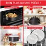 Tefal Ingenio Poêle Wok 28 cm + poignée amovible, Induction, Revêtement antiadhésif, Indicateur démarrage de cuisson, Empilable,