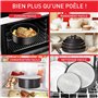 Tefal Ingenio Lot de 3 casseroles + poignée amovible, Induction, Revêtement antiadhésif, Empilable, Compatible lave-vaisselle, F