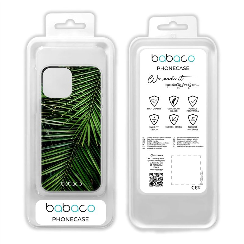 Image secondaire de Babaco ERT Group Coque de téléphone Portable pour Apple Iphone 13 Mini Original et sous Licence Officielle Motif Plants 002 Parf