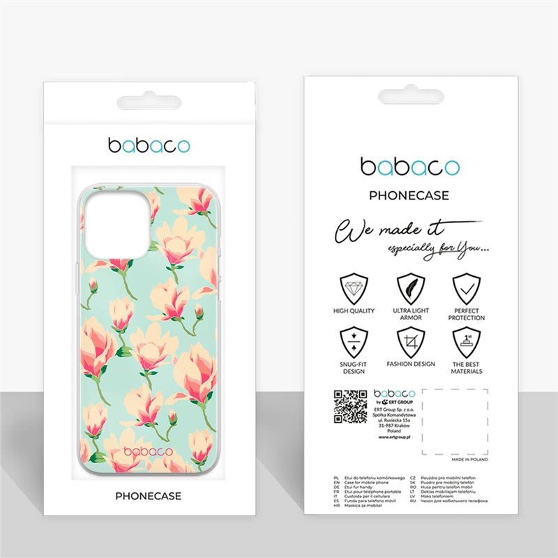 Image secondaire de Babaco ERT Group Coque de téléphone Portable pour Apple Iphone 13 Pro Original et sous Licence Officielle Motif Flowers 016 Parf