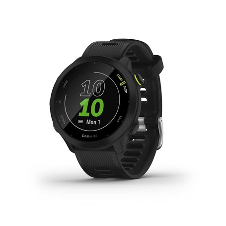 Garmin Forerunner 55 - Montre GPS multi-activités running avec fonctions d’entrainement Garmin Coach et cardio au poignet – Noir