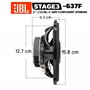 JBL Stage3 637F Ensemble de Haut Parleur Voiture 16,5cm - Enceinte Harman Kardon de 225 Watts à 3 Voies - 2 Pièces Baffle Grand