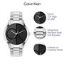 Calvin Klein Montre Analogique à Quartz pour Homme et Femme Collection Iconic avec Bracelet en Acier Inoxydable Argenté - 252001