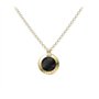 Tommy Hilfiger Jewelry Collier avec Pendentif pour Femme en Or Jaune avec Onyx Noir - 2780656