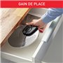 Tefal Ingenio Couvercle égouttoir acier inoxydable, Rangement facile, Multidiamètre, Compatible Ingenio, Compatible lave-vaissel