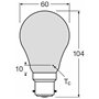 OSRAM Lampe LED dimmable Superstar avec un rendu des couleurs particulièrement élevé (CRI90), B22d-base, verre dépoli ,Blanc cha