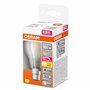 OSRAM Lampe LED dimmable Superstar avec un rendu des couleurs particulièrement élevé (CRI90), B22d-base, verre dépoli ,Blanc cha