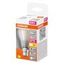 OSRAM Lampe LED dimmable Superstar avec un rendu des couleurs particulièrement élevé (CRI90), B22d-base, verre dépoli ,Blanc cha