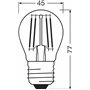 OSRAM Lampe LED dimmable Superstar avec un rendu des couleurs particulièrement élevé (CRI90), E27-base, Aspect filament ,Blanc c