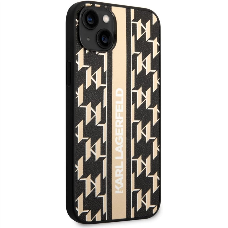 KARL LAGERFELD CG Mobile Coque pour iPhone 14 Plus – Coque Rigide à Rayures – Anti-Rayures – Coque de Protection Contre Les Chut
