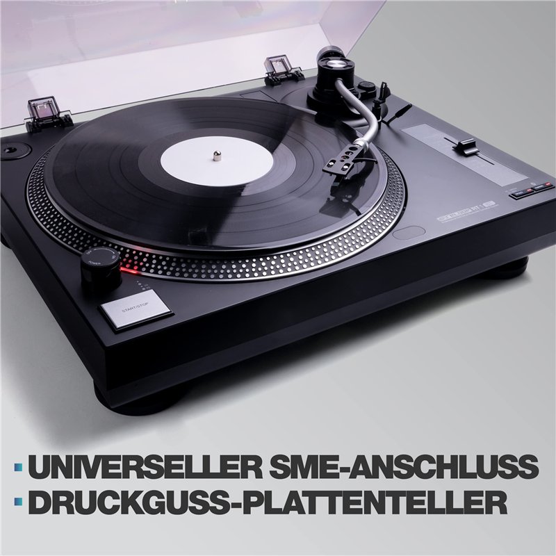 Image secondaire de Platine vinyle Reloop RT-1 BT avec entraînement par courroie pour applications DJ et Hi-Fi, Sortie Bluetooth pour connexion sans