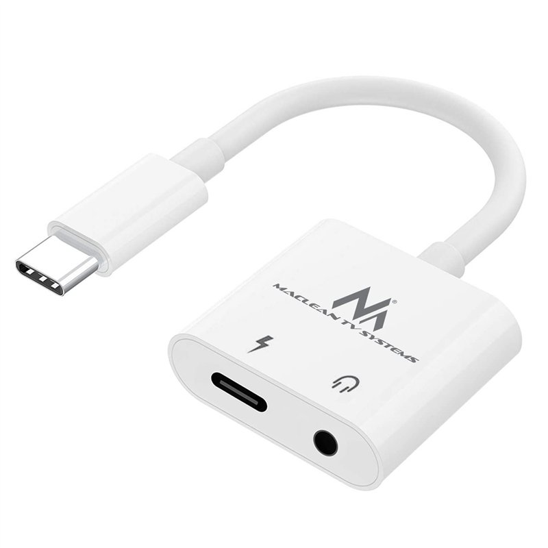 Maclean MCTV-848 Adaptateur USB Type-C Mini-Jack 3,5 mm (PD) 30 W