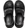 Crocs Classic Mega Crush Sandales Noires pour Femme, Noir, 7 UK