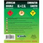 EDA - Jerrican Double Compartiment - 6 L pour Essence + 2,5 L pour Huile - avec Bec Verseur Rigide - Homologué Carburant - 31,8 