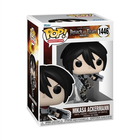 Funko Pop! Animation: AOT - Mikasa Ackerman - Attack on Titan - Figurine en Vinyle à Collectionner - Idée de Cadeau - Produits O