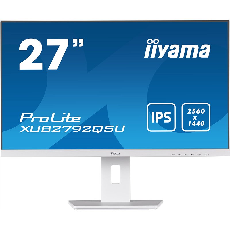 Ecran PC - IIYAMA Prolite XUB2792QSU-W5 - 27 WQHD - Dalle IPS - 5 ms - 75Hz - HDMI / DisplayPort / DVI / USB - Pied réglable