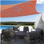 IDMarket - Voile d'ombrage rectangulaire Design ombrière Camouflage 4x6 M Terracotta