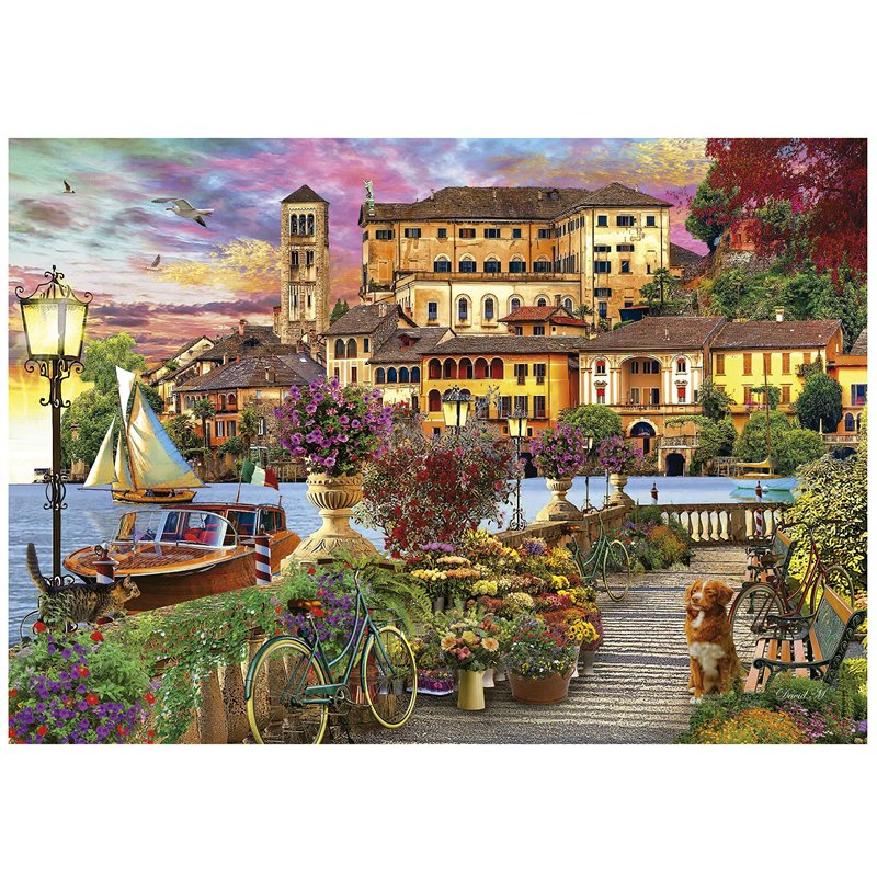Image secondaire de Educa - Puzzle de 1500 pièces pour Adultes | Promenade Italienne. Mesure : 85 x 60 cm. terminé. +14 Ans (19562)