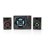 NEDIS Haut Parleur de Jeux | Canaux de Haut-Parleur: 2.1 | Alimenté par Port USB | 3.5 mm Mâle | 33 W | LED | Contrôle du Vol