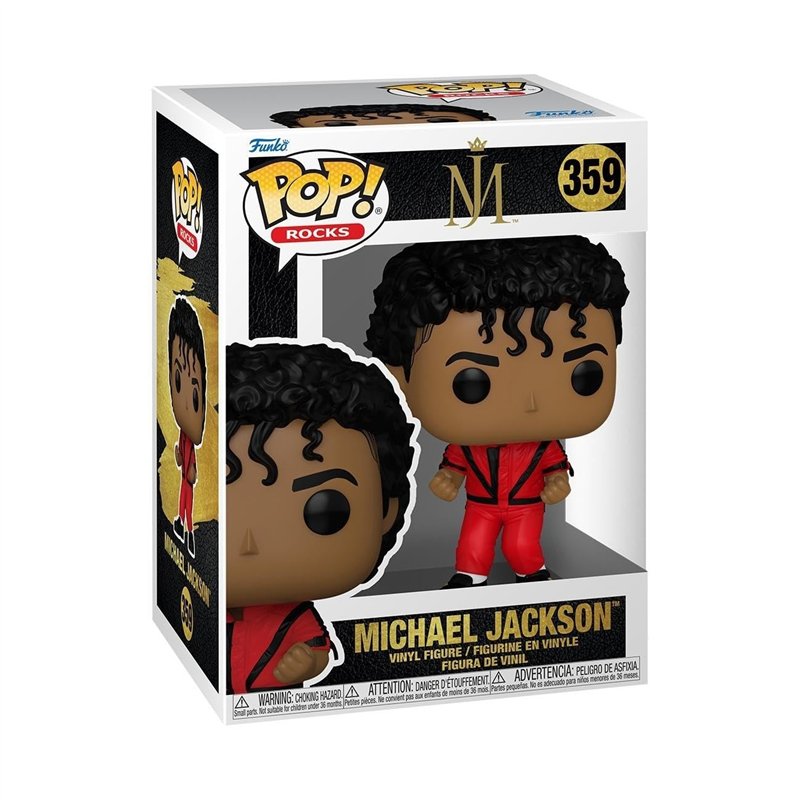 Funko Pop! Rocks: Michael Jackson - (Thriller) - Figurine en Vinyle à Collectionner - Idée de Cadeau - Produits Officiels - Joue
