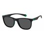 Polaroid PLD 2140/s Sunglasses, 3OL/M9 MT BLK GRN, 55 Unisex