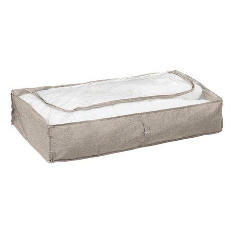 5five - housse de rangement lit "orga" gris clair