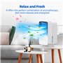 OMISOON Climatiseur Portable, Climatiseur Mobile Silencieux 4 en 1, 120° Oscillation, Refroidisseur d'air de 700 ml, 3 Vitesses,