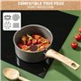 Tefal Renew, Casserole 16 cm, Revêtement antiadhésif céramique, Eco-conçue, Recyclée, Cuisson saine, Thermo-Signal, Ustensile sû