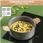 Tefal Renew Faitout 24 cm, Revêtement antiadhésif céramique, Eco-conçue, Recyclée, Cuisson saine, Thermo-Signal, Ustensile sûr, 