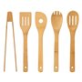 Bloc 5 couteaux & 5 ustensiles manche bambou - 5 five simply smart