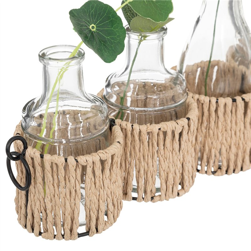Image secondaire de Atmosphera - Set de 5 soliflores - Verre - H29-5 cm