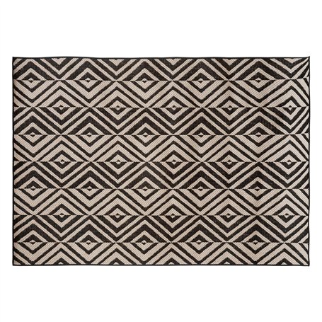 Atmosphera - Tapis extérieur et intérieur - Noir et Blanc - 150x230 cm