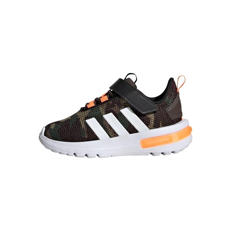 adidas Mixte bébé Racer TR23 Shoes Kids Chaussures de Course, Shadow Olive/Cloud White/Orange, 21 EU