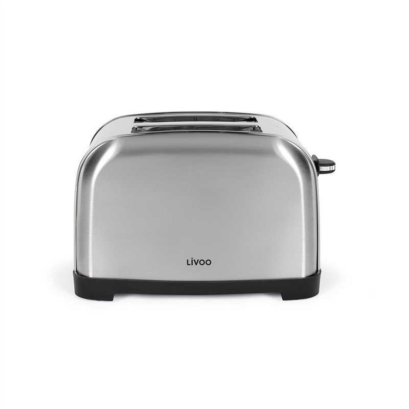 Livoo - Grille-pain 2 fentes DOD196 - fente large de 3 cm, 750-850 W, 3 fonctions, thermostat réglable (7 niveaux)