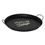 Atmosphera - Set de 2 Plateaux en métal D39,5/50cm Noir