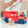 BlueY Camion de Pompier Camion de Pompiers avec Figurines de, de Bingo en pompière et de Bob Bilby Dresse l’échelle, pivote-la e