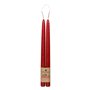 Atmosphera - Lot de 2 bougies bâtons Hugo en coton H30cm rouge