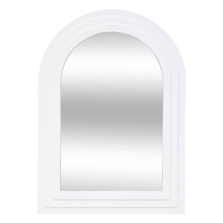 Atmosphera - Miroir Emily en Bois H55cm Blanc