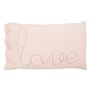 Atmosphera - Coussin rectangulaire Lili en Gaze de Coton 50x30cm Blanc