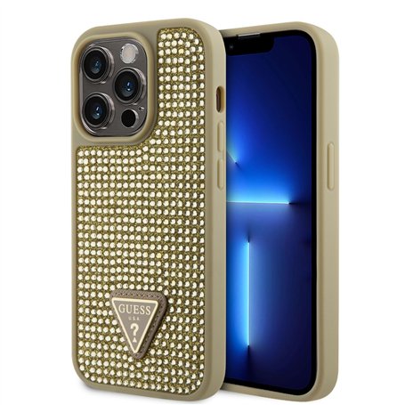 CG Mobile Guess Coque Strass pour iPhone 15 Pro Max (Or)