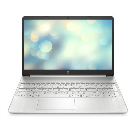 HP Laptop 15s-fq5004sf PC Portable 15.6" FHD (Intel Core i7-1255U, RAM 16 Go, SSD 512 Go, AZERTY, Windows 11 Famille) Argent nat