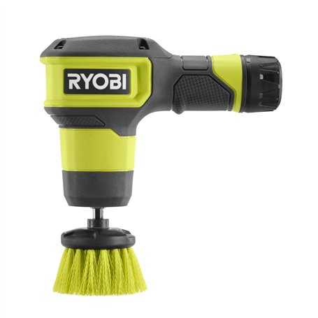 RYOBI Brosse 4V USB Lithium 2 vitesses Idéal pour nettoyer facilement les éviers, les cabines de douche - Livrée avec 1 brosse m