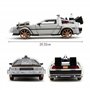 Jada Toys - Time Machine - Back to The Future 3 - Voiture Miniature en métal - 1:24 - Portes ouvrantes - Lumière LED - Version a
