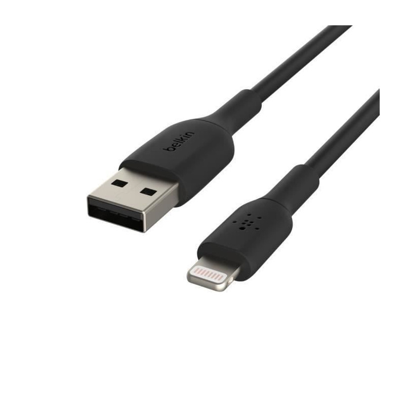 Belkin CAA001BT2MBK câble Lightning 2 m Noir