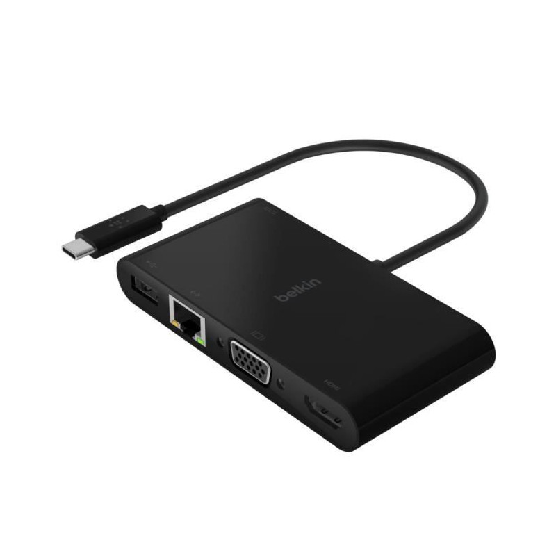 Belkin AVC004BTBK station d'accueil USB 3.2 Gen 1 (3.1 Gen 1) Type-C Noir