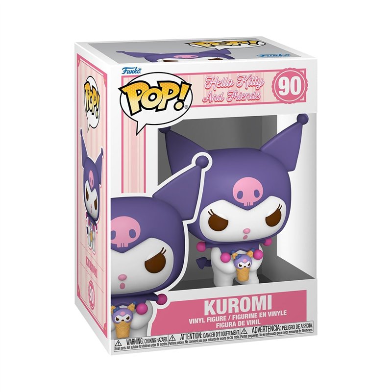 Funko Pop! Sanrio: HK - Kuromi - Hello Kitty - Figurine en Vinyle à Collectionner - Idée de Cadeau - Produits Officiels - Jouets