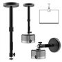 2 in 1 Support Videoprojecteur Plafond, Support Mural Videoprojecteur, Support Projecteur, 360° Schwenkbar Support Rétroprojecte