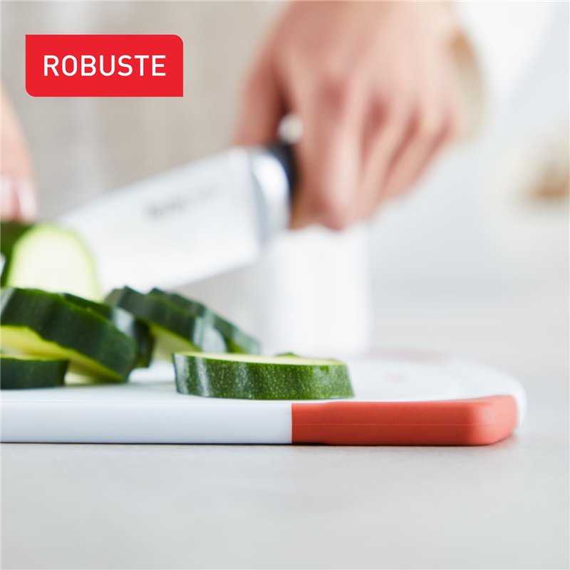 Image secondaire de Tefal Planche à découper plastique, Antidérapante, Compatible lave-vaisselle, Robuste, Poignée, Rainure à jus, Fresh Kitchen K20