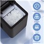 Todeco Machine à Glaçons pour la Maison, Capacité de 1,5L, 2 tailles de glaçons, 12kg en 24h, 9 Glaçons en 6-10 Minutes, Autonet